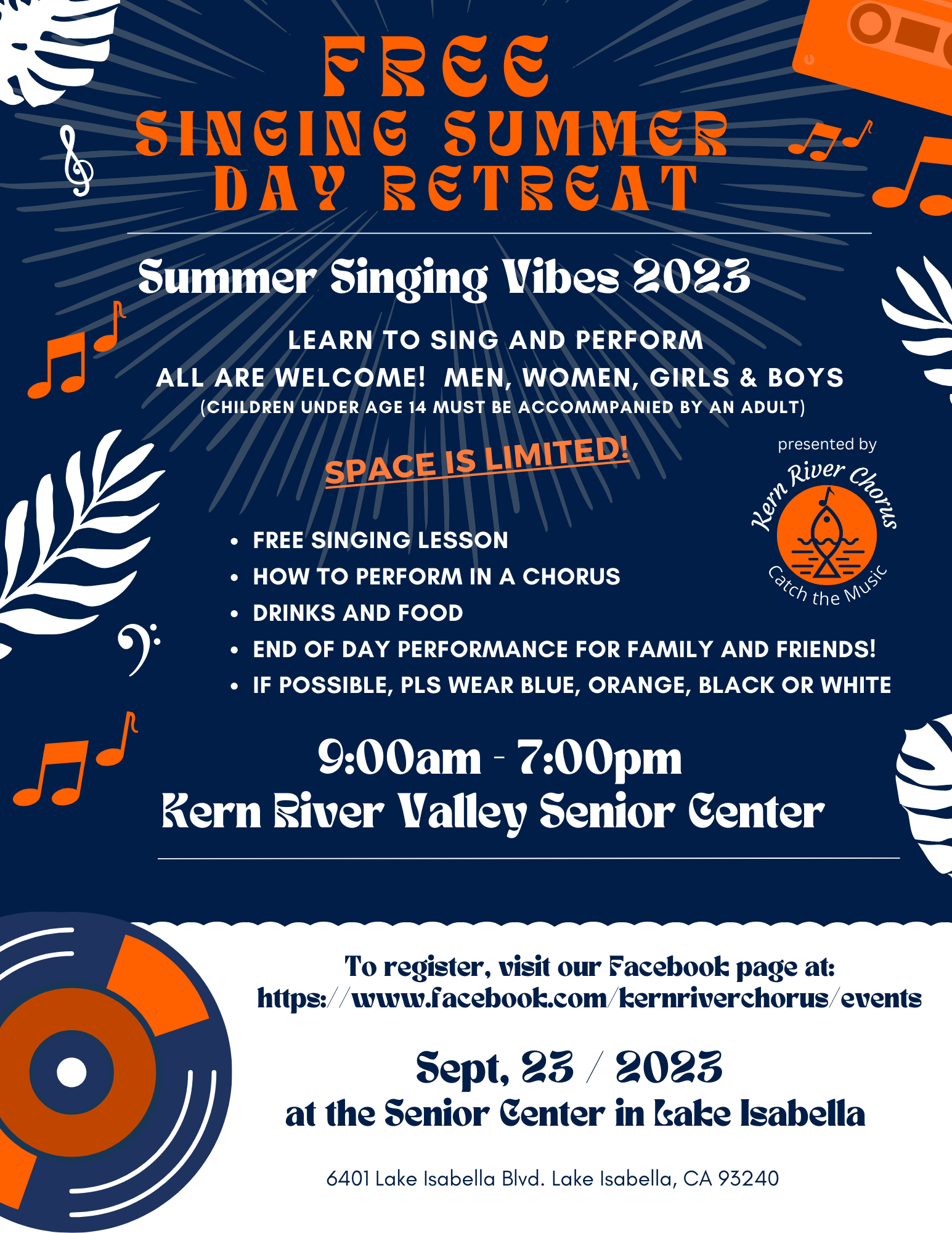 Summer Singing Vibes - One Day Retreat