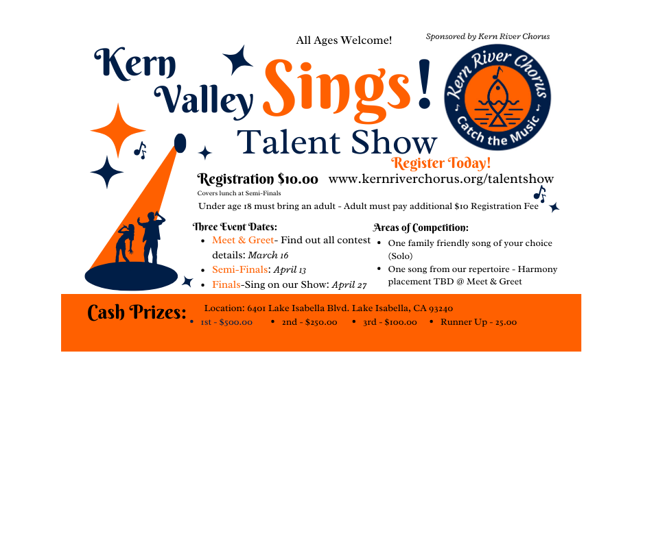 Kern Valley Sings! Talent Show Meet & Greet Informational Meeting