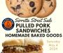 Pulled Pork Sandwiches & Baked Goods at Siretta Street Sale